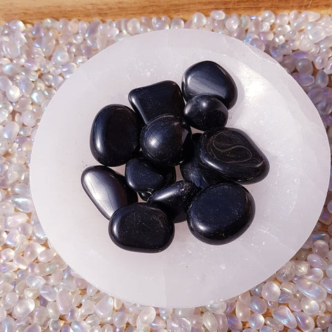 Black Obsidian Tumbled