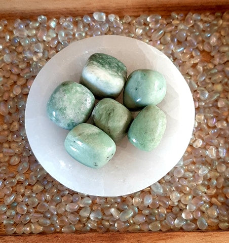 Green Jade Tumbles