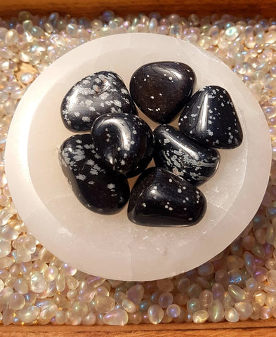 Snowflake Obsidian Tumble