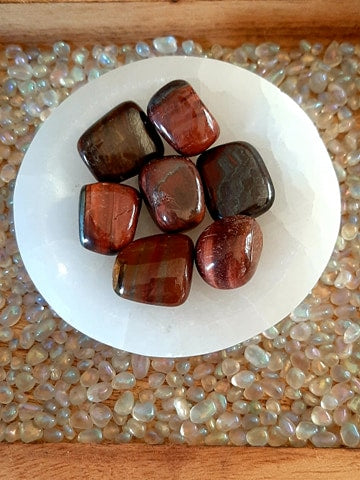 Red Tigers Eye Tumbles