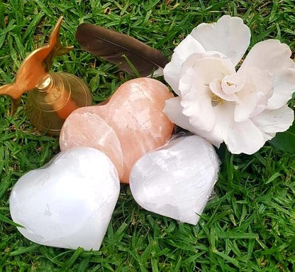 Selenite Hearts