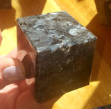 Larvikite - Large Spinning Cube
