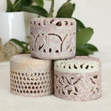 Soapstone Round Trinket Box